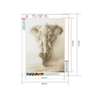 Full Round Drill 5D DIY Diamond Painting Elephant Animal Embroidery (SM008)