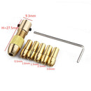 7Pc 0.5-3mm Small Electric Drill Bit Collet Micro Twist Drill Chuck Set Kit