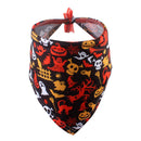Pet Triangle Saliva Scarf Adjustable Dogs Collar Towel Halloween Bibs (A) A