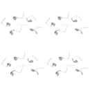 20 Pcs Stainless Steel Fishing Spinner Blades Smooth Spoons Rigs Spinnerbait