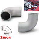 2" 51mm Car Auto Cast Aluminum Elbow Exhaust Pipe 90