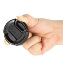 52mm Center Pinch Snap Front Lens Cap Cover For Canon For Nikon For