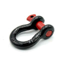Universal 2T Tow Hook D-Rings Bow Shackle With Red Isolators Silencer Clevis