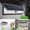 LED Solar Wall Light Waterproof Human Motion Sensor Warning Lamp for Garden A