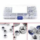 165pcs Stainless Steel Nylon Insert Locknut Assortment Kit M3 M4 M5 M6 M8 M10M12