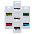 7 Pack 91201 Compatible Dymo Letratag Tape 12Mm 91330 16952 91331 91332 Mix U1E8