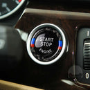 Engine Start Stop Button Replace Cover + Ring for BMW 320iÃ‚Â (Black Tircolor)