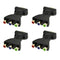 4Pcs HDMI Male to 3RCA Video Audio AV RGB Component Converter Adapter For HDTV