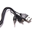 50X3.5mm Connection Cable USB to Mini USB Standard Audio Jack for Speakers Bj