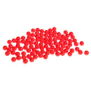 100pcs Fishing Floating Bobbers Drift Ball EVA Foam Indicator 8.3mm Red