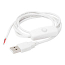 1m 5V USB Power Cable 2 Pin USB 2.0 Male Cord Extension DIY with Switch