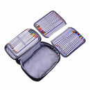 72 Holder Pen Colored Pencil Case School Multi-functional High Capacity Zip