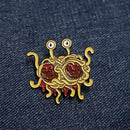 Monster Pin Fsm Enamel Pin Ramen Funny Flair Brooch Denim Jeans Shirt Coat  W7I5