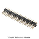 5x Break-Away 2.54mm 2x20pin Strips Dual Male Header for Raspberry Pi Zero GPIO
