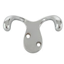 Bright chrome Interior Decor Double Prong Robe Hook Y2Y5
