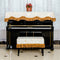 Universal Upright Piano Dustproof Top Cover Cloth with Tassel Decor for Standard