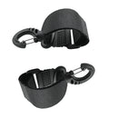 2pcs Nylon Kayak Canoe Paddle Clip Holder Keeper for Boat Fishing Raft Black