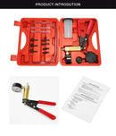 17Pcs Car Auto Pressure Tester Vacuum Pressure Pump Brake Bleeder Adaptor F