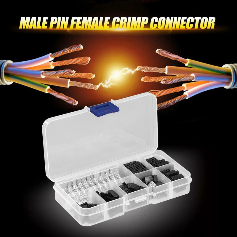 310pcs 2.54mm Terminal Connector Cable Cord Jumper Wire Pin Header Housing Kit