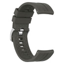 22mm Silicone Wrist Strap Band w/Buckle for Amazfit GTR 47mm (Dark Grey)