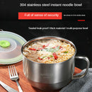 Solid Stainless Steel Bowl Instant Noodle Bowl