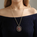 European And American Fashion Versatile Bohemian Necklace Earrings Combinat R4O6