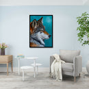 Animal 5D Diamond Painting DIY Full Round Drill Rhinestone (Wolf LD533)