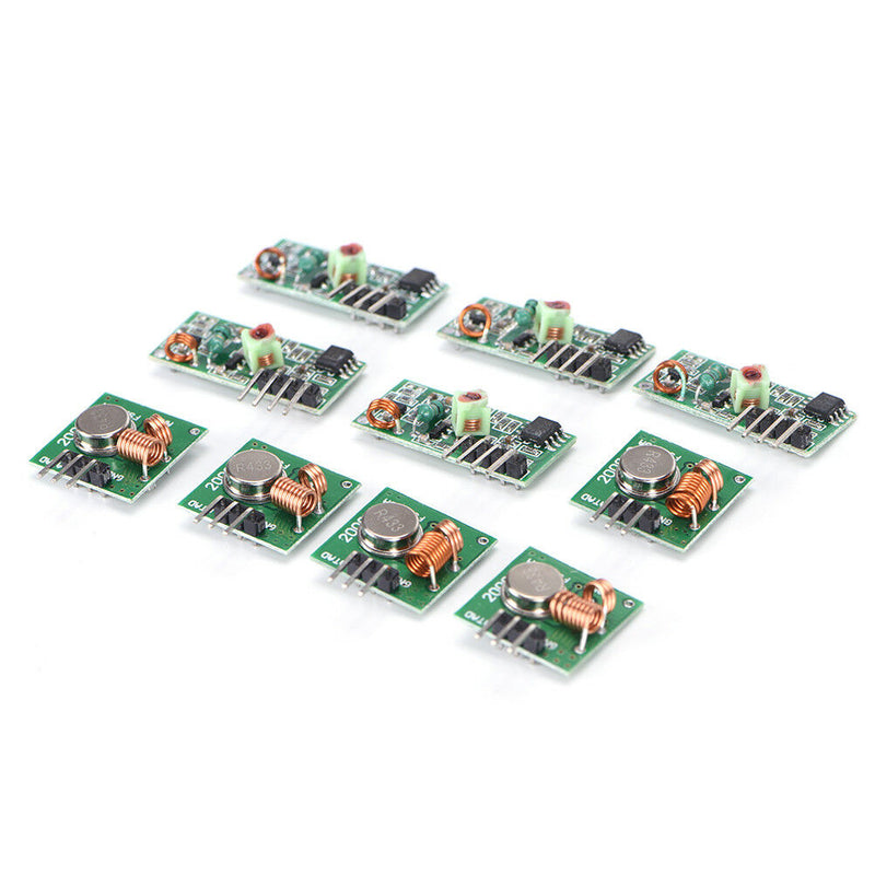 5x 433Mhz RF transmitter and receiver kit Module Arduino ARM WL MCU Raspberry Gw