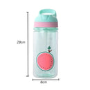 500Ml Portable Glass Water Bottle with Straw Leak-Proof Cute Sport Bottles