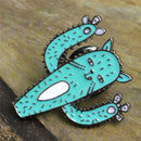 Cartoon Enamel Cactus Plant Cat Brooch Pins Animal Lapel Collar Pin Jewelry nTE.