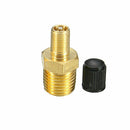 2pcs 1/8" NPT MPT Solid Brass Air Compressor Tank Fill Valve Plated Schrader
