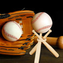 1Set Baseball Golf Tennis Ball Display Stand Souvenir Ball Wood Holder SupportOZ