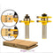 1/2" Shank Matched Tongue and Groove Router Bit Set Woodworking Milling Cutter