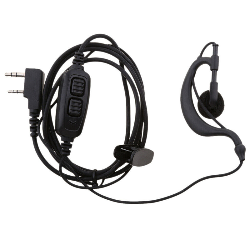 1.5m Earpiece Mic Dual PTT Earphone Headset For  BF UV-82 82L UV-89