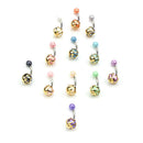 12Pcs/Set Curved Barbell Belly Button Ring Navel Bar Body Piercing Jewelry J lj