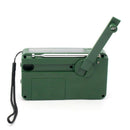 Outdoor Solar Hand Crank AM FM Siren Radio Multi-function Lighting Green