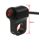Motorcycle Handlebar Light On Off Switch 12V Waterproof ATV Headlight Fog SpoJ&M