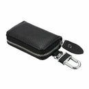 Black PU Leather Universal Key Fob Holder Bag Cover Key Case For Car Auto SUV