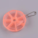 Portable 7 Day Weekly Round Drug Pill Box Medicine Splitters (Watermelon)