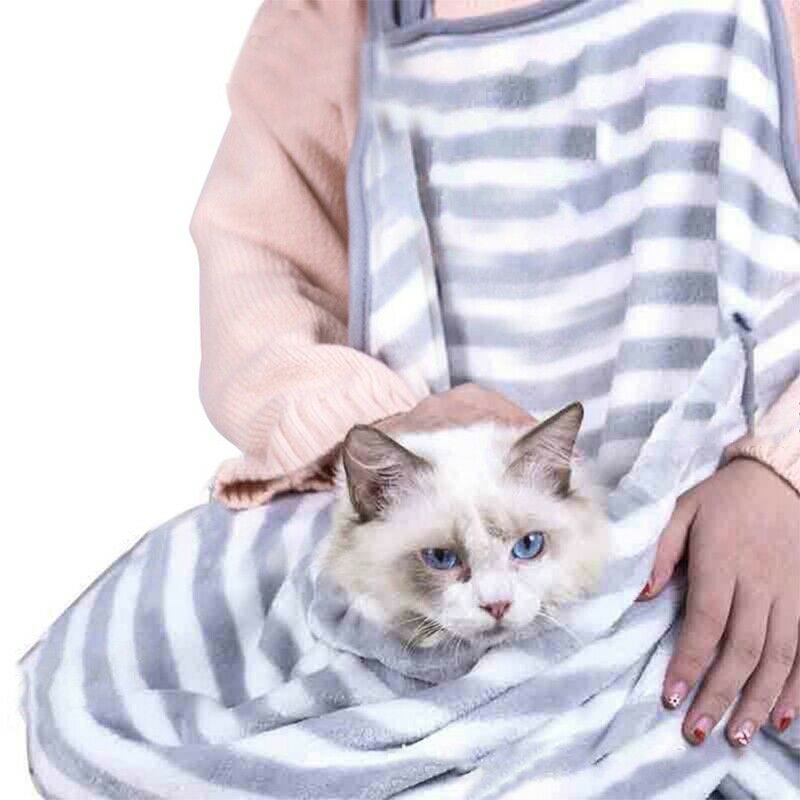 1X(Cat-Carrying Backpack Rabbit Hug Cat Hair Apron Anti-Stick Hair Hug Dog