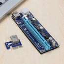 2pcs PCI-E 1X to 16X 6Pin USB3.0 Card Extension Cable for Bitcion Miner