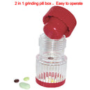Multifunction Portable Lightweight Pill Crusher Container Pulverizer Stora- OZ