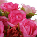 21pcs Artificial Rose Flower Bouquet Heads