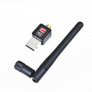 150Mbps High Speed USB WiFi Wireless LAN Adapter Long Range 2dBi Anten DVA