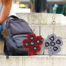 4pcs DIY Full Drill Special Shaped Diamond Painting Plant Shape Keychain