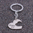 3x/Set Heart Pendant Friendship KeyRings Chains Keychains Family NPft Natural JR