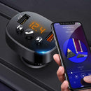 Car U Disk FM Bluetooth Receiver MP3 Player Fast Charge USB Flash Drive Charger