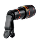 8x Optical Zoom Clip on Camera Lens Phone Telescope For Universal Cell Phone Hn