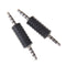 2x 3.5mm stereo male to male jack audio plug connector/coupler adapter joiner TE