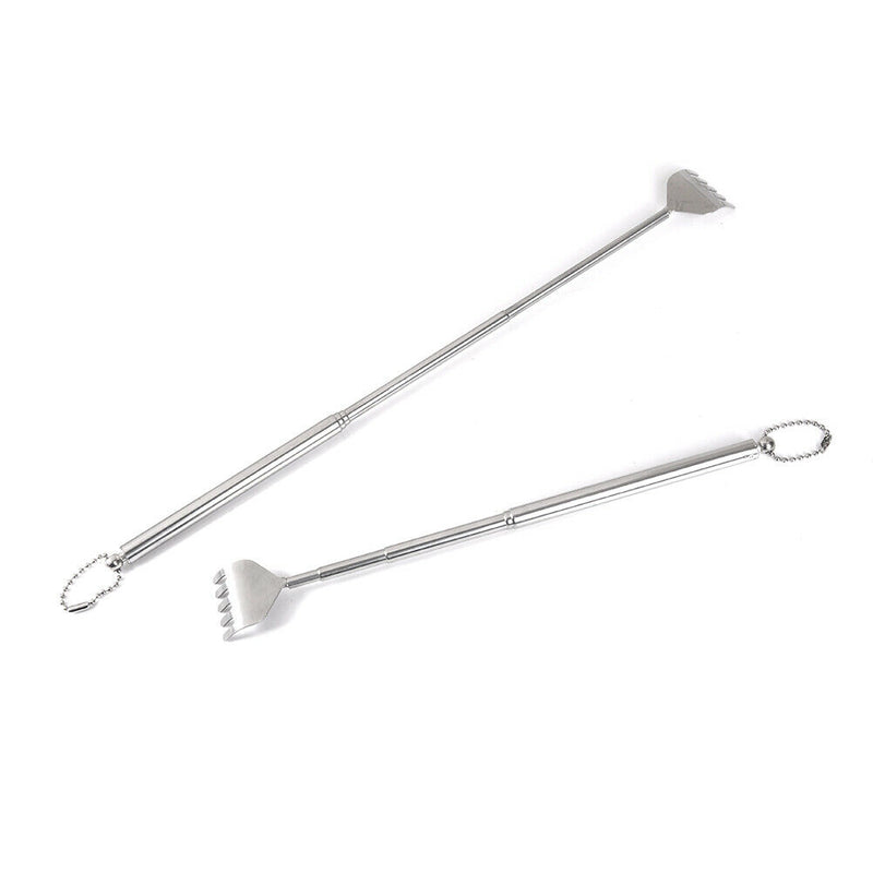 Practical handy adjustable stainless steel back telescopic scratcher massage Bj